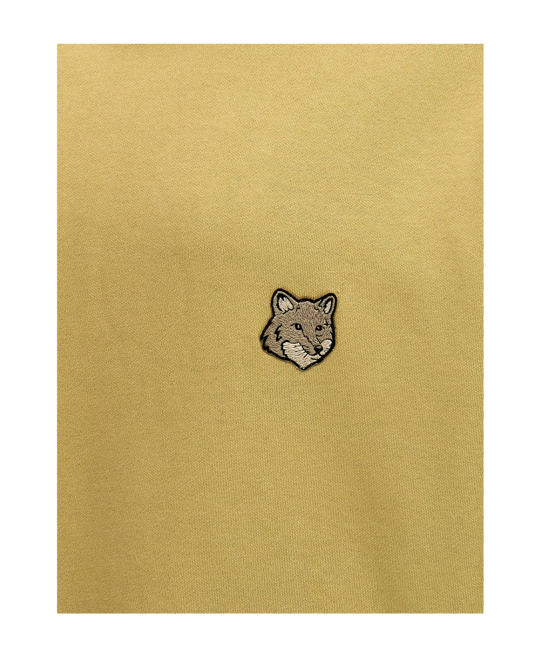 Shop Maison Kitsuné Bold Fox Head Patch Drawstring Hoodie In Nude