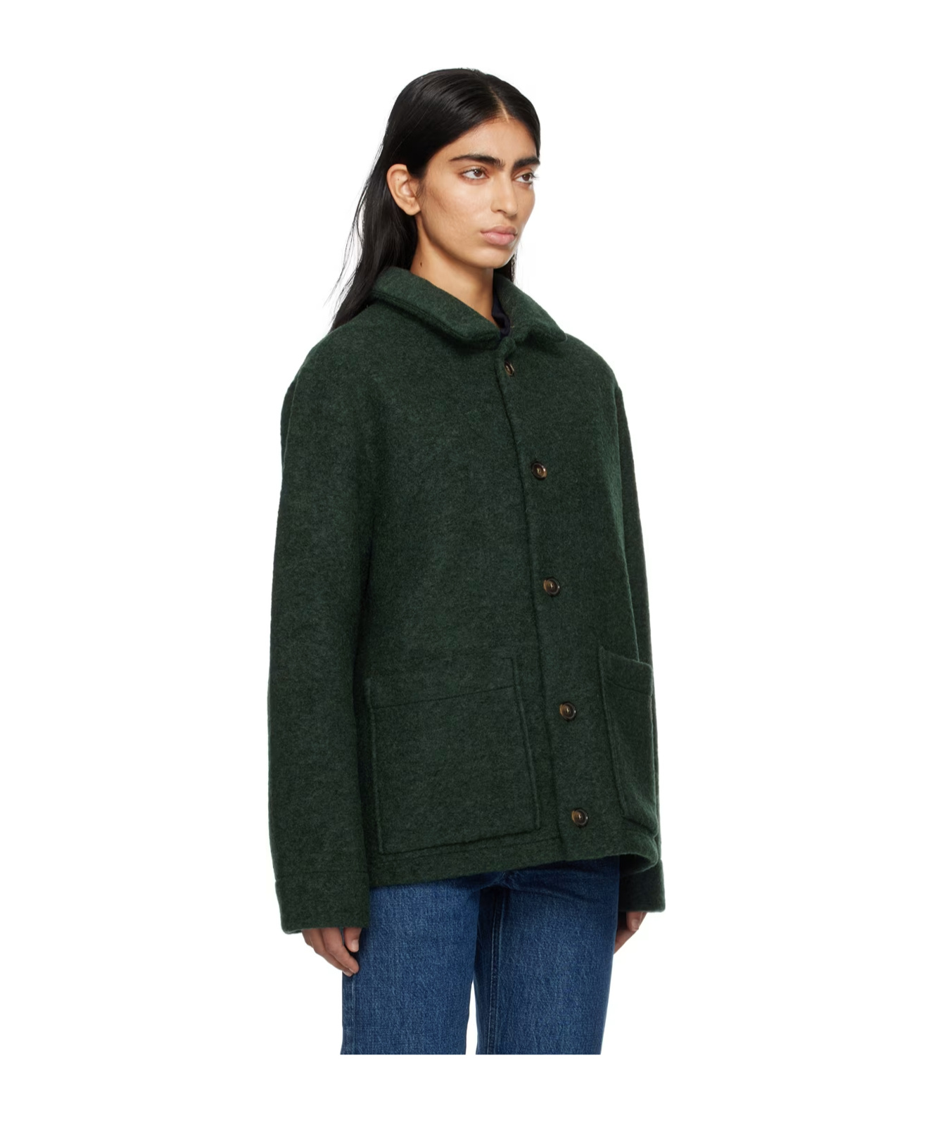 Apc Casual Jacket With Buttons On Front In Black