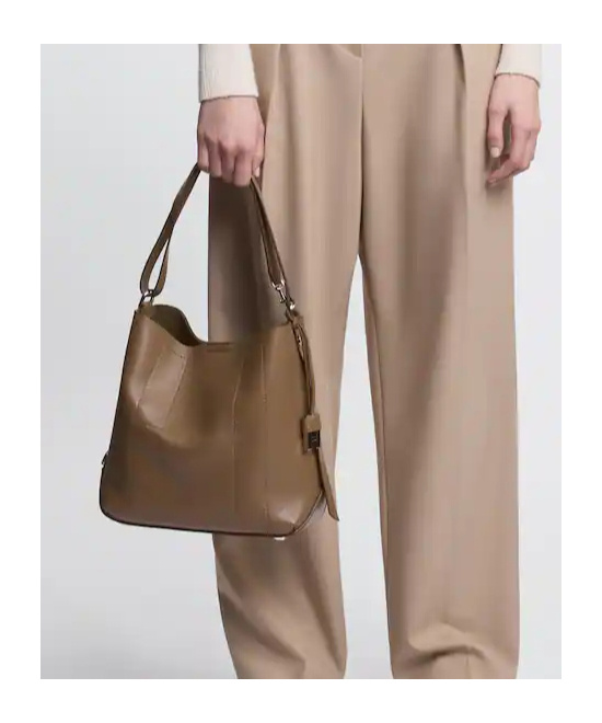 Hogan Shopper Shoulder Bag Top Handle In Sand