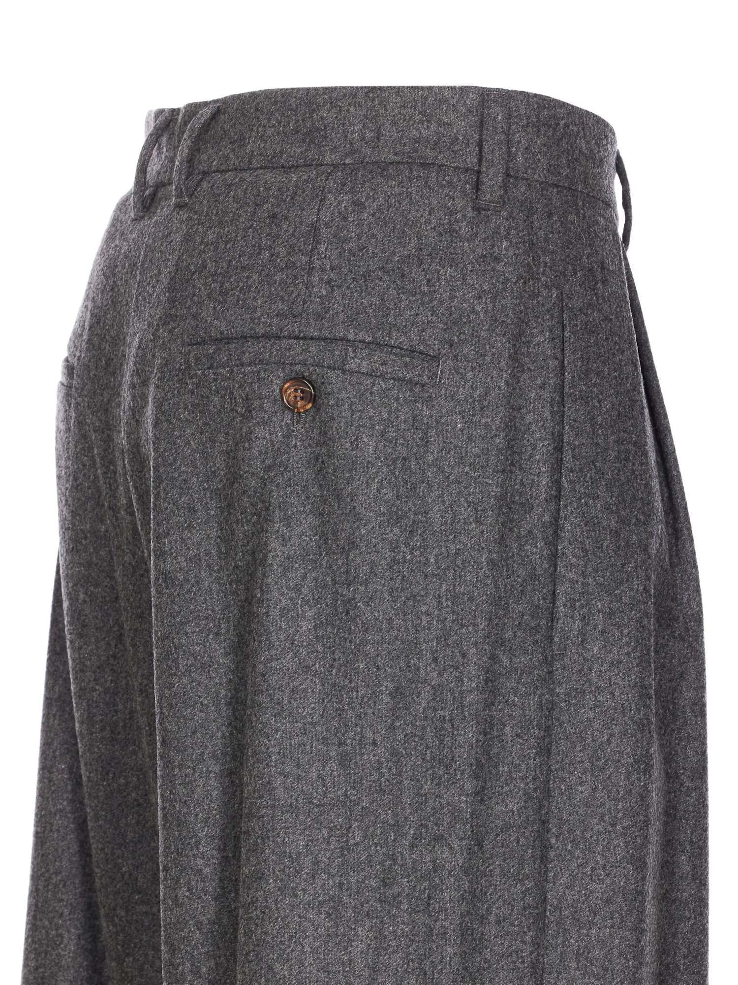 Max Mara Studio Titty Trousers In Gray