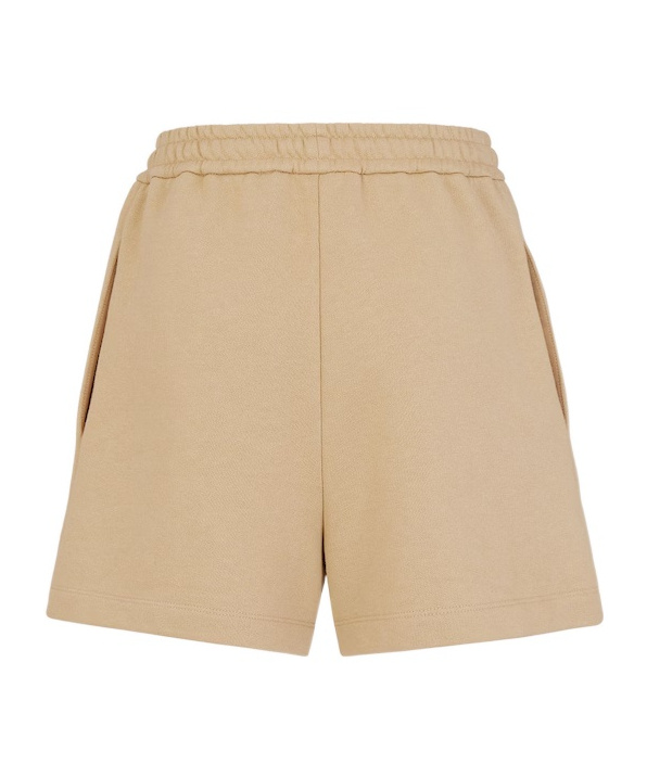 Fendi Sequin Embellished High-waisted Cotton Shorts In Nude