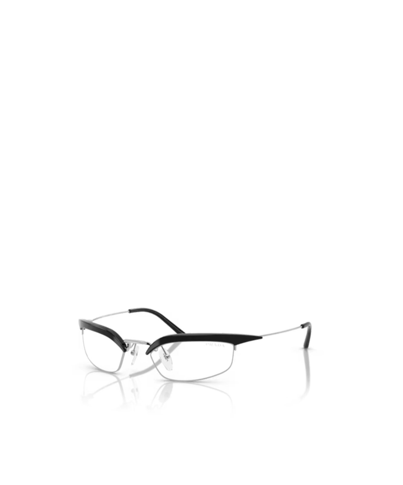 Prada Brille Mit Geometrischem Gestell In White