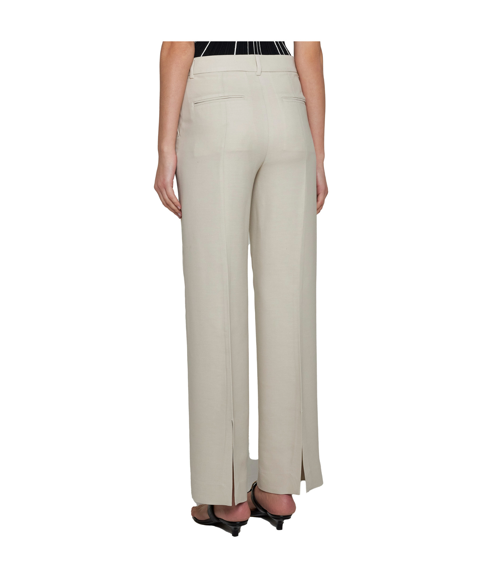 Totême Straight-leg Tailored Trousers In White