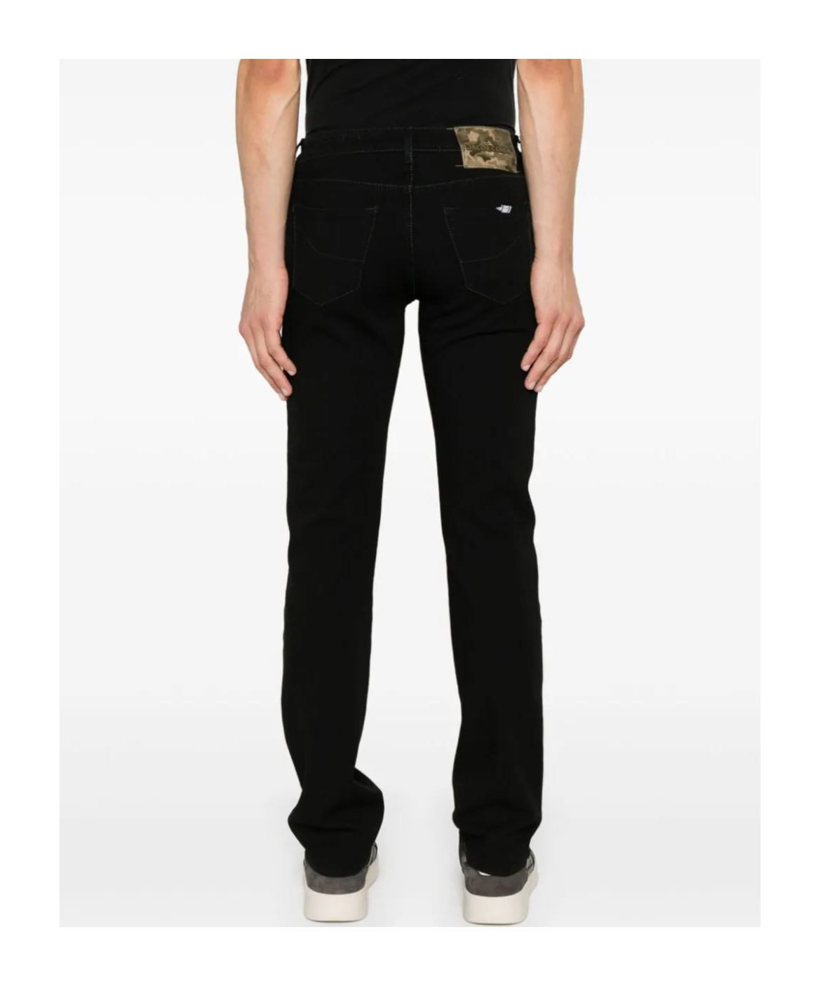 Jacob Cohen Belt-loop Casual Pants In Black