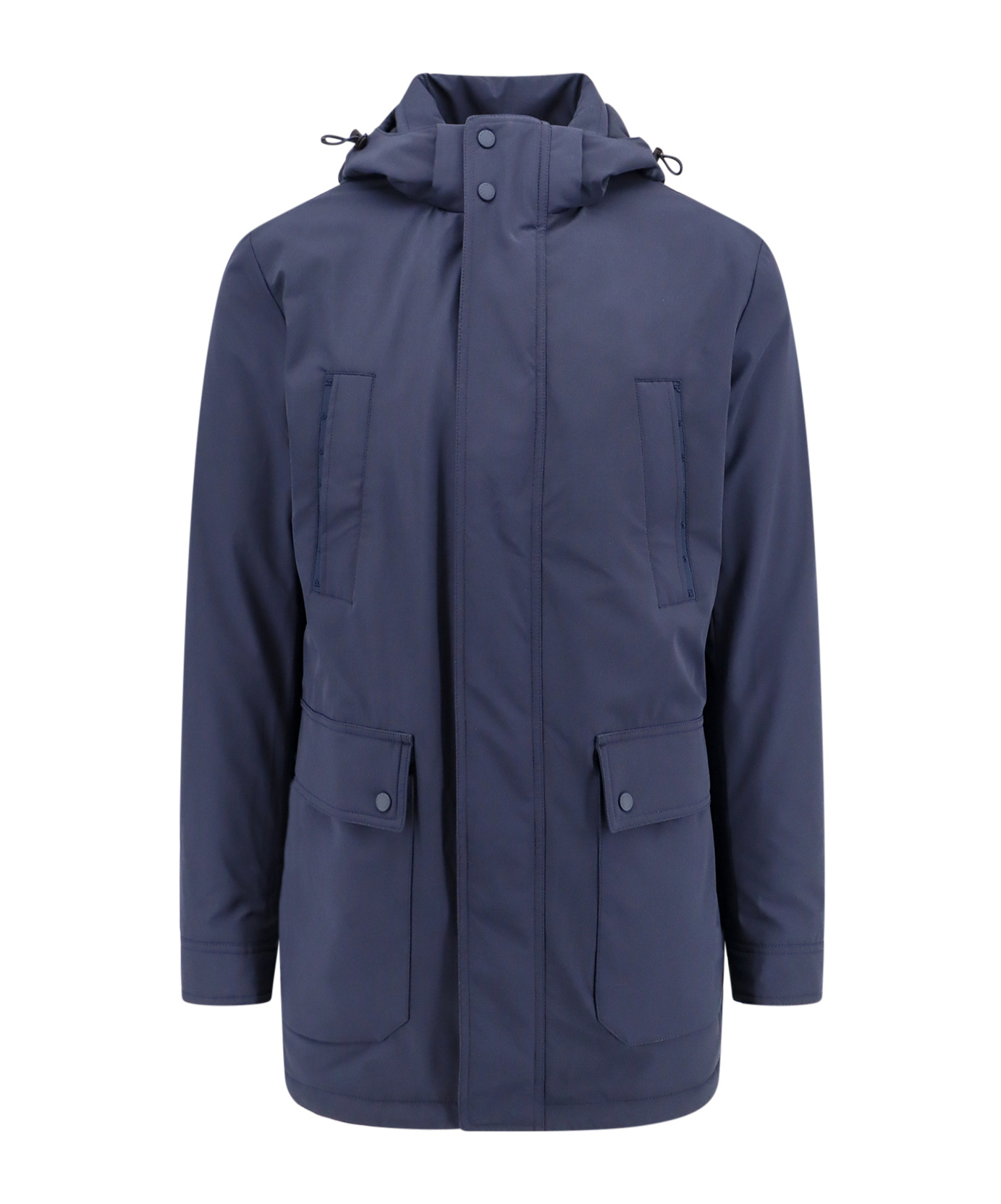 Paul & Shark Long Sleeved Padded Cotton Suit In Blue