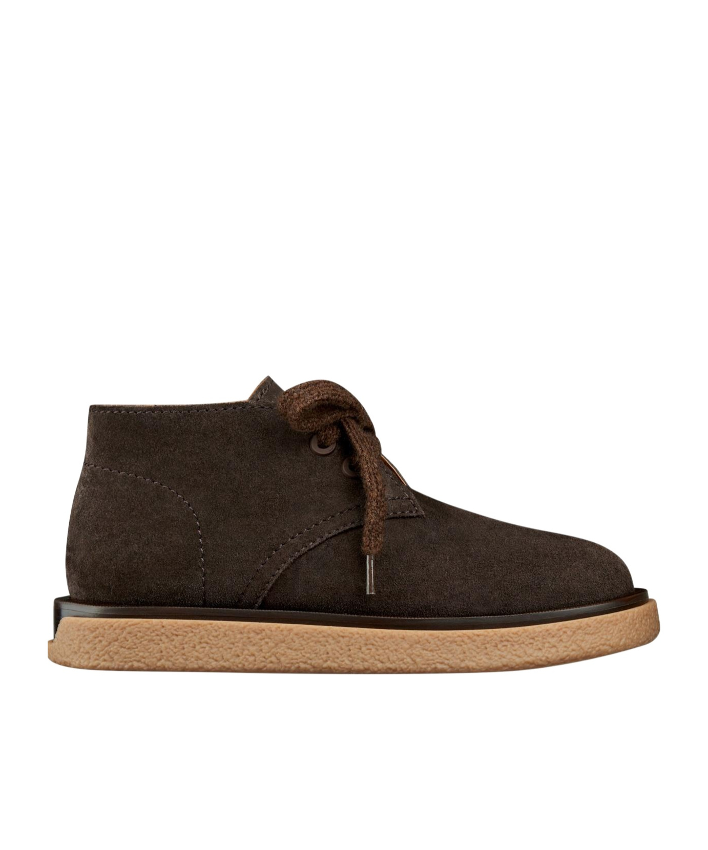 Dior Round Toe Suede Finish Stitch Detailing Boots In Black