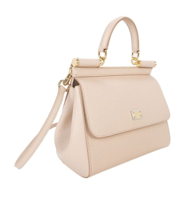 Dolce & Gabbana Medium Sicily Handbag In Nude