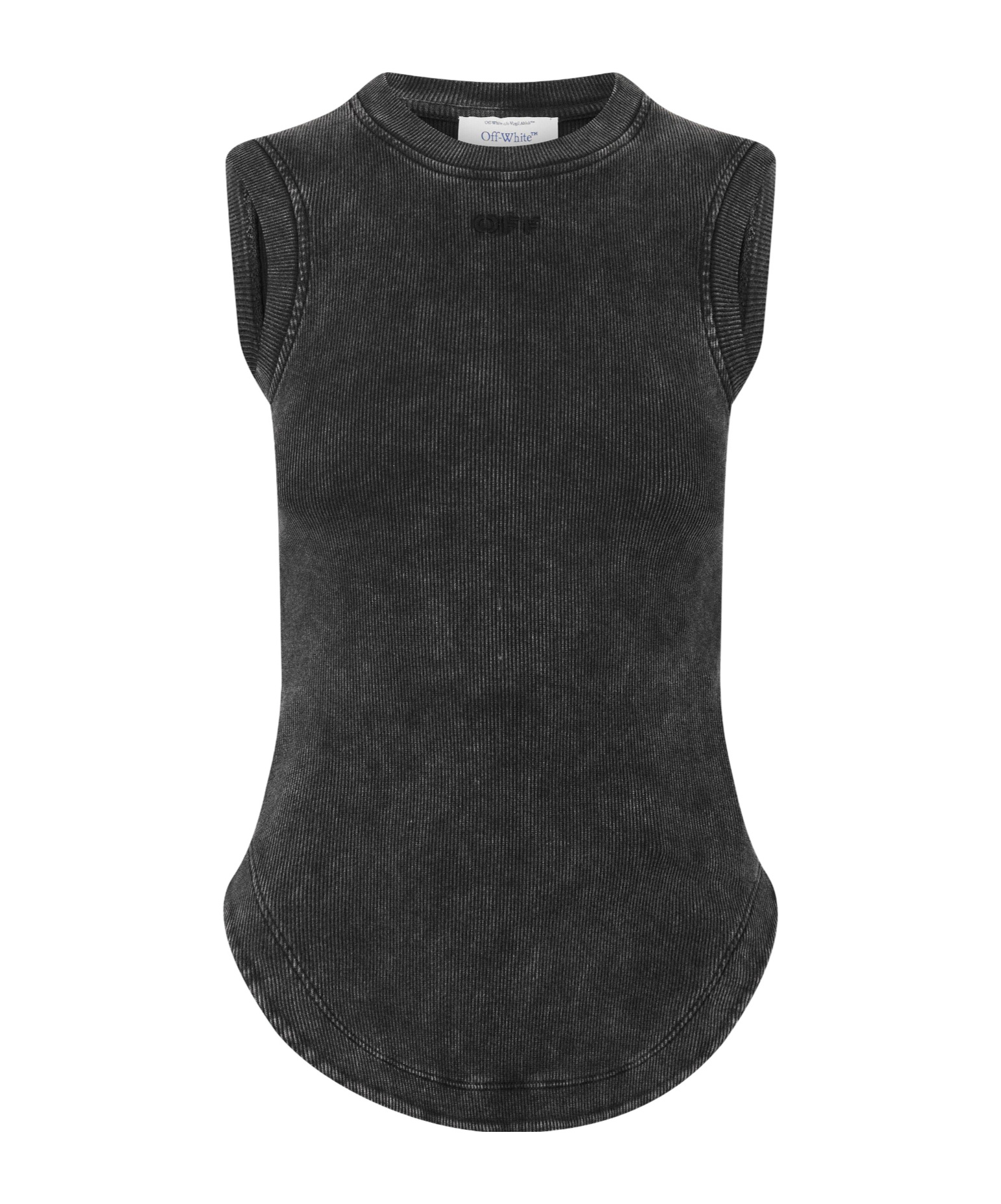 Off-white Fitted Tank Top In Black