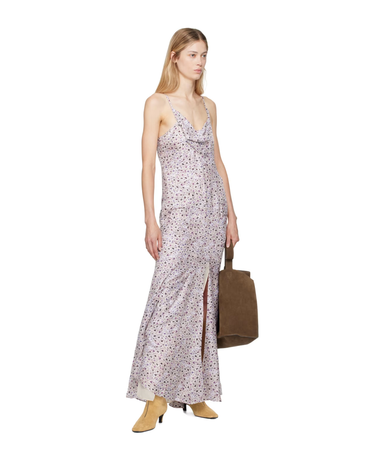 Isabel Marant Floral Pattern Suspender Dress In Multicolor