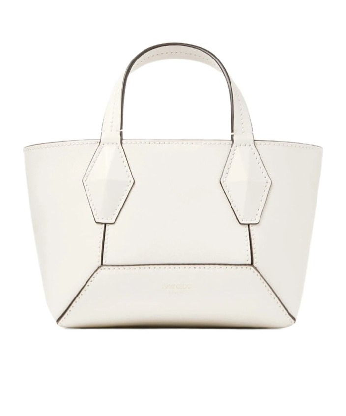 Jimmy Choo Double Handle Shoulder Bag In White