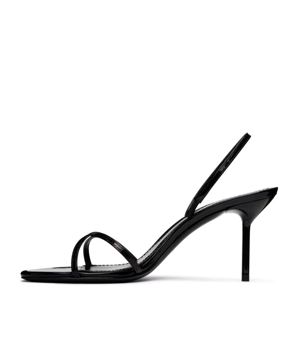 Shop Paris Texas Liz Slingback High-heeled Sandals In Black