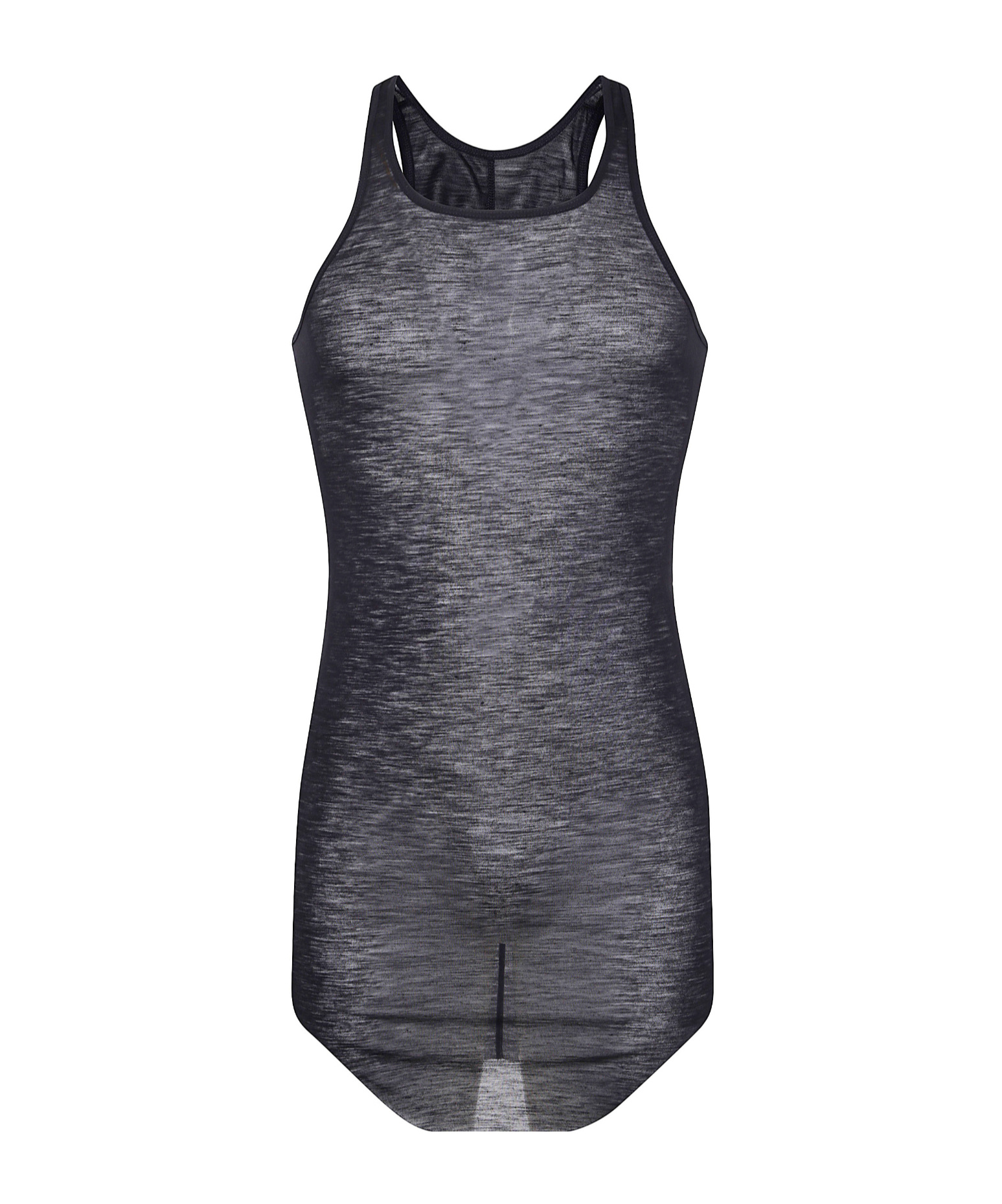 Rick Owens Racer-back Wool Vest In Black