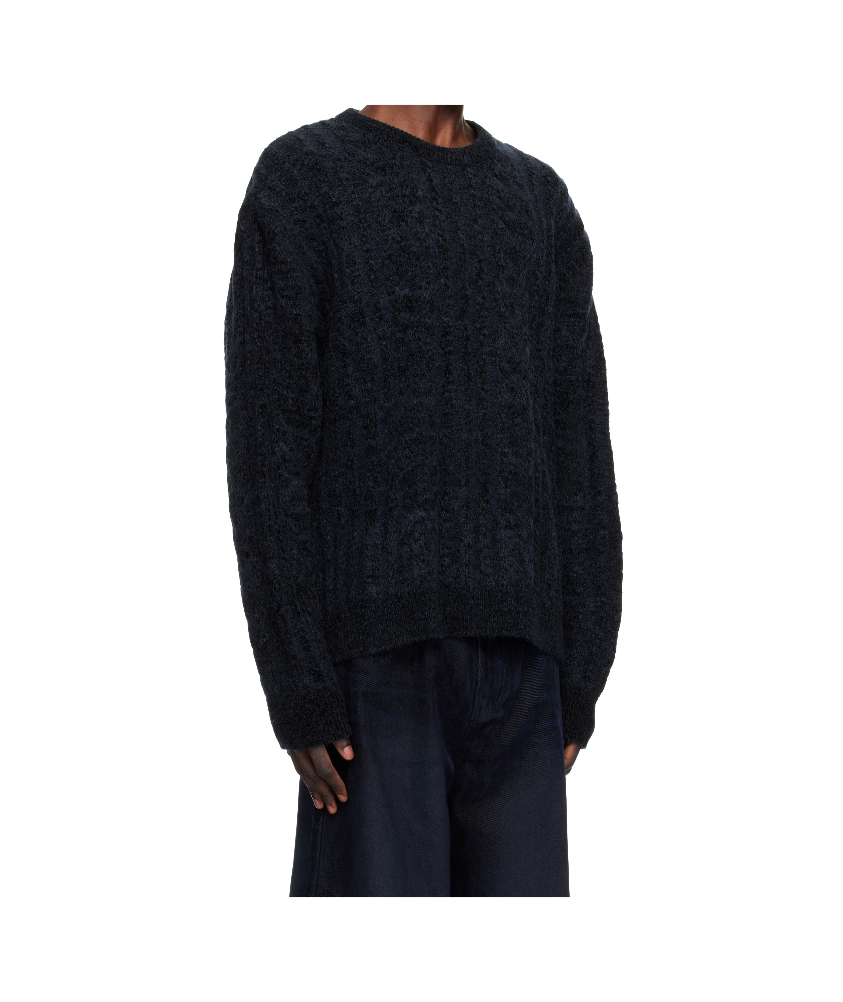 Wooyoungmi Long-sleeved Sweater In Black