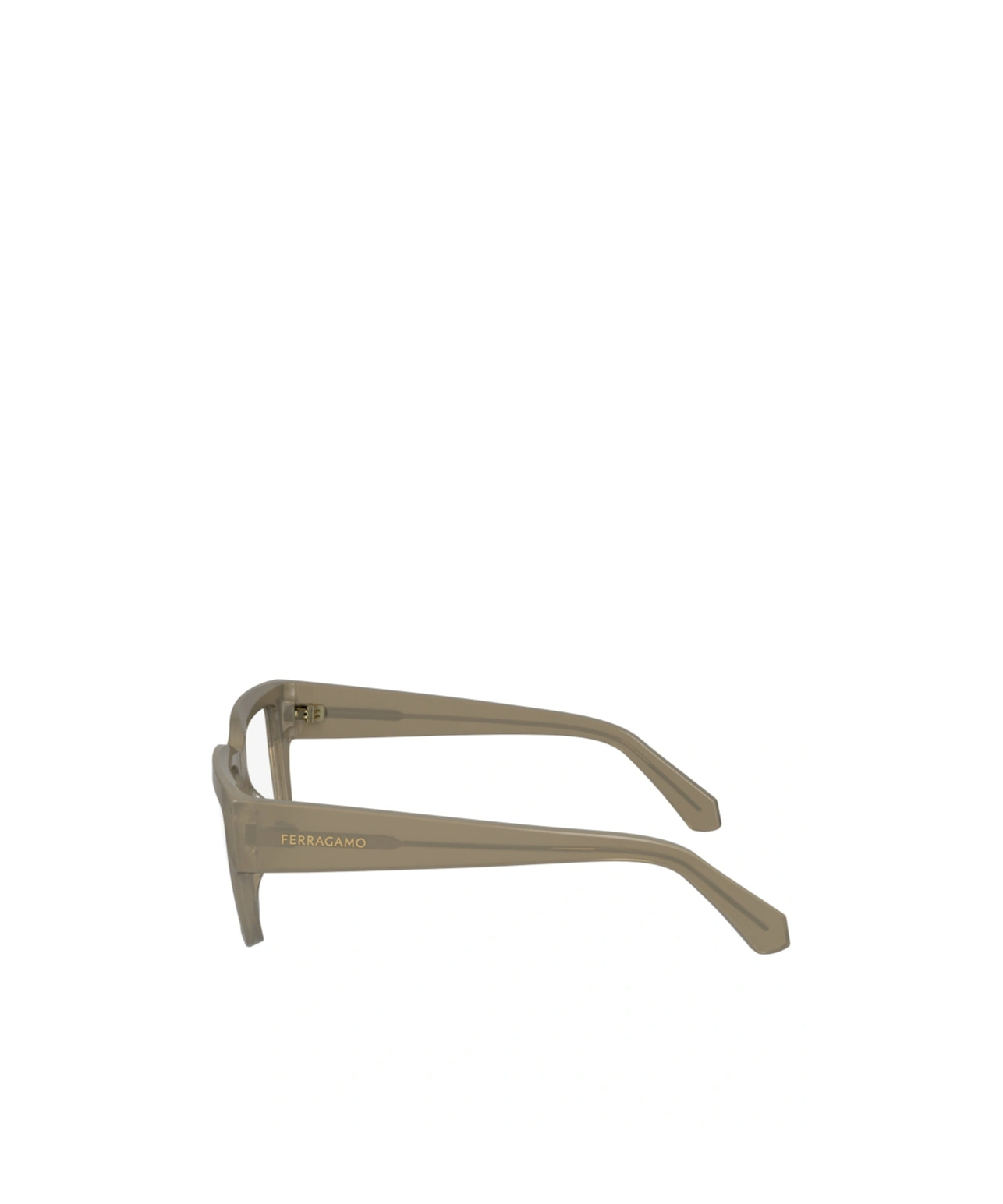Ferragamo Eyewear Rectangle Frame Glasses In Green