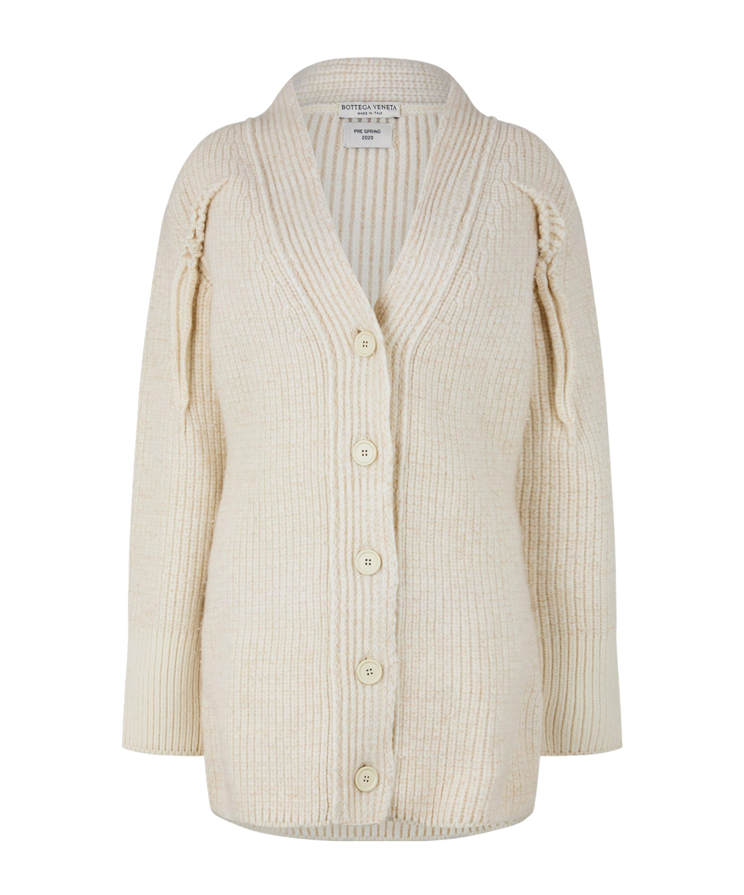Bottega Veneta Simple Knitted Sweater In White