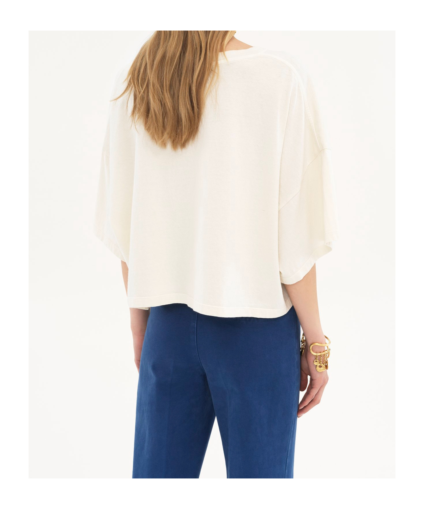 Shop Chloé Logo-appliqué T-shirt In White