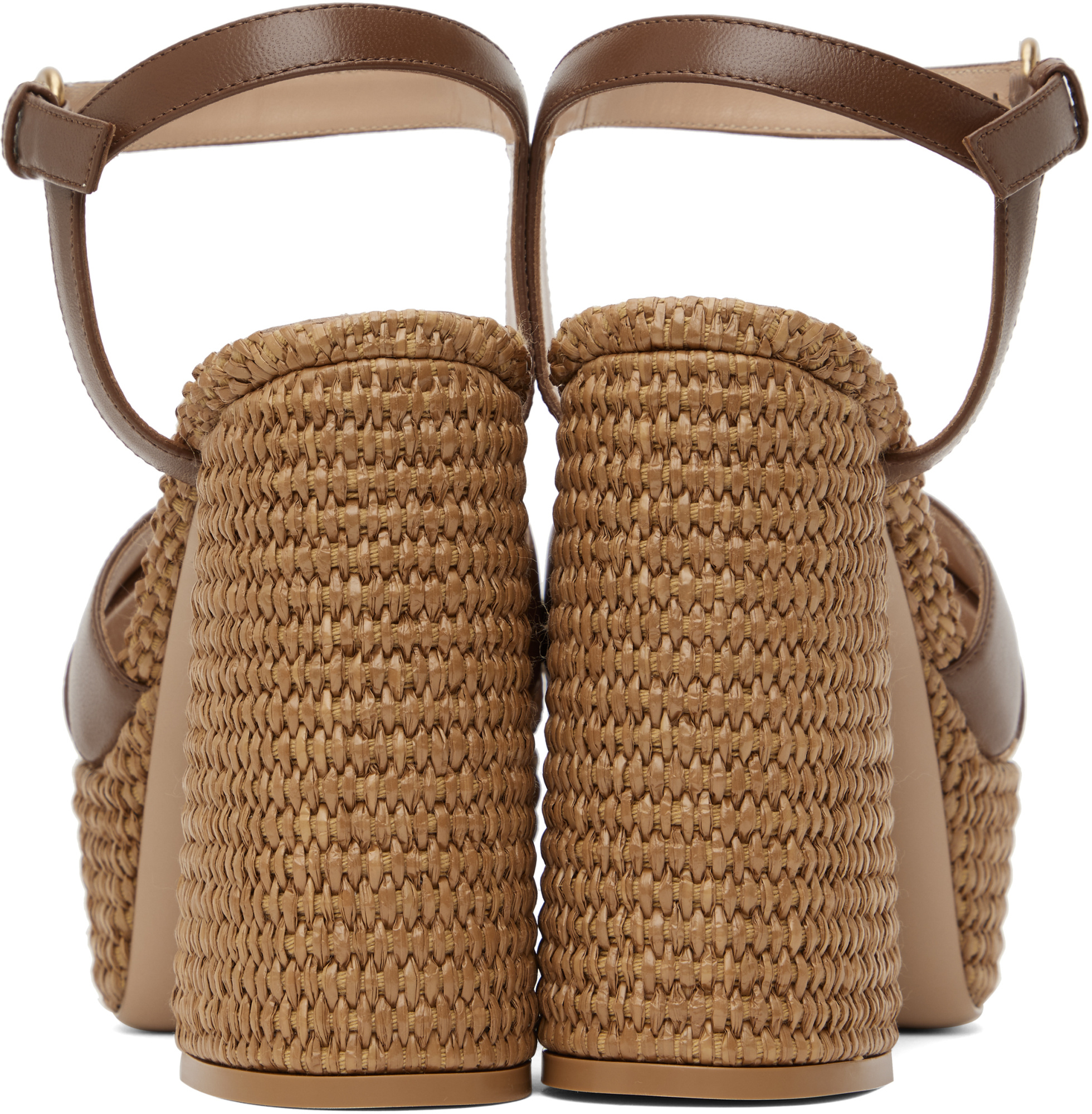 Gianvito Rossi Bebe High-heeled Sandals In Brown