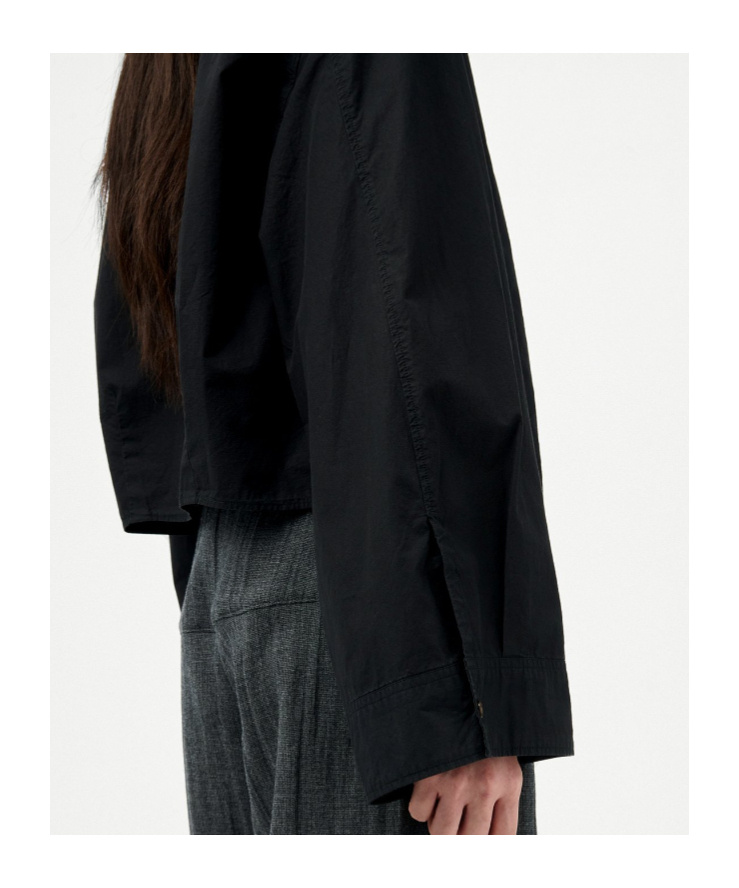 Our Legacy Wide-sleeve Cotton Shirt In Black