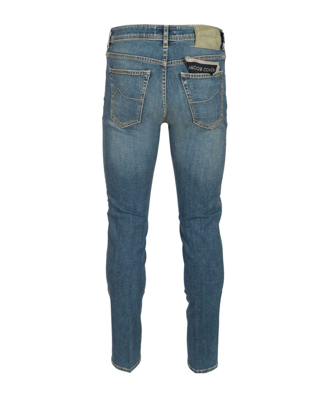 Jacob Cohen Logo Patch Slim-fit Jeans In Multi