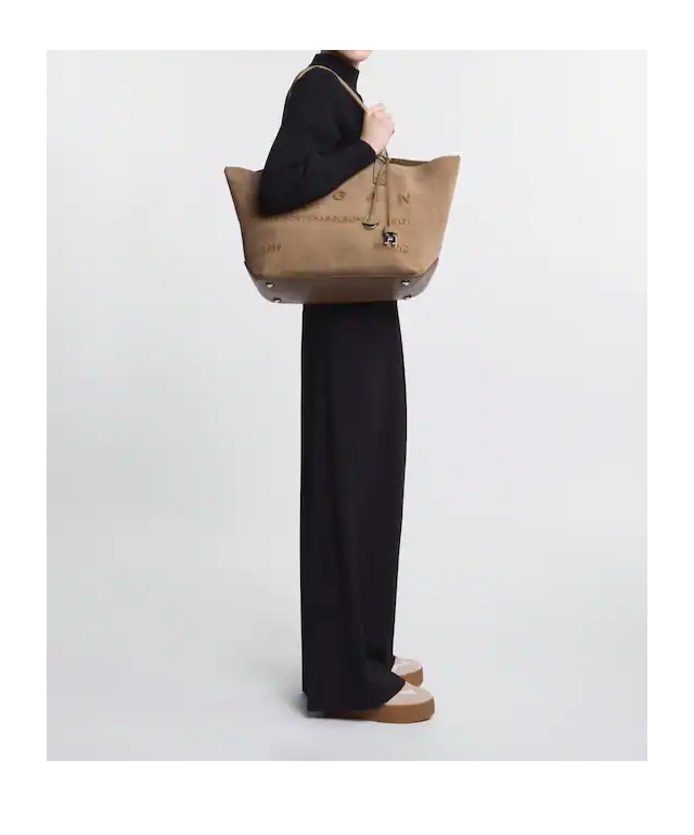 Hogan Address Suede Tote Bag