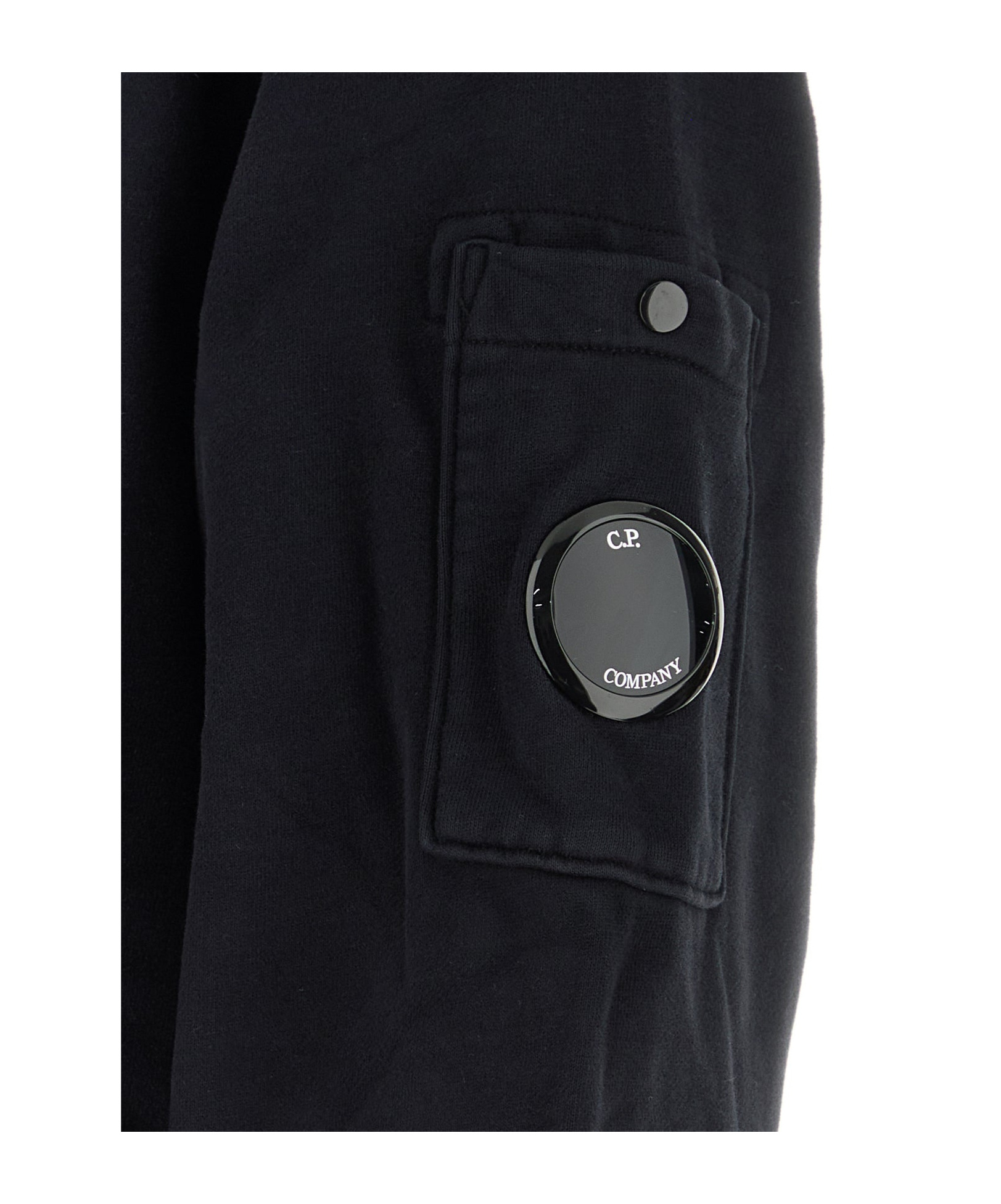 C.p. Company Slate Cotton Sweatshirt In Black