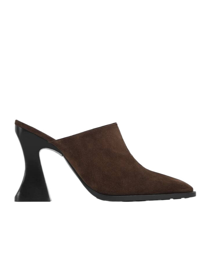 Bottega Veneta Round Head Muller Shoes In Brown
