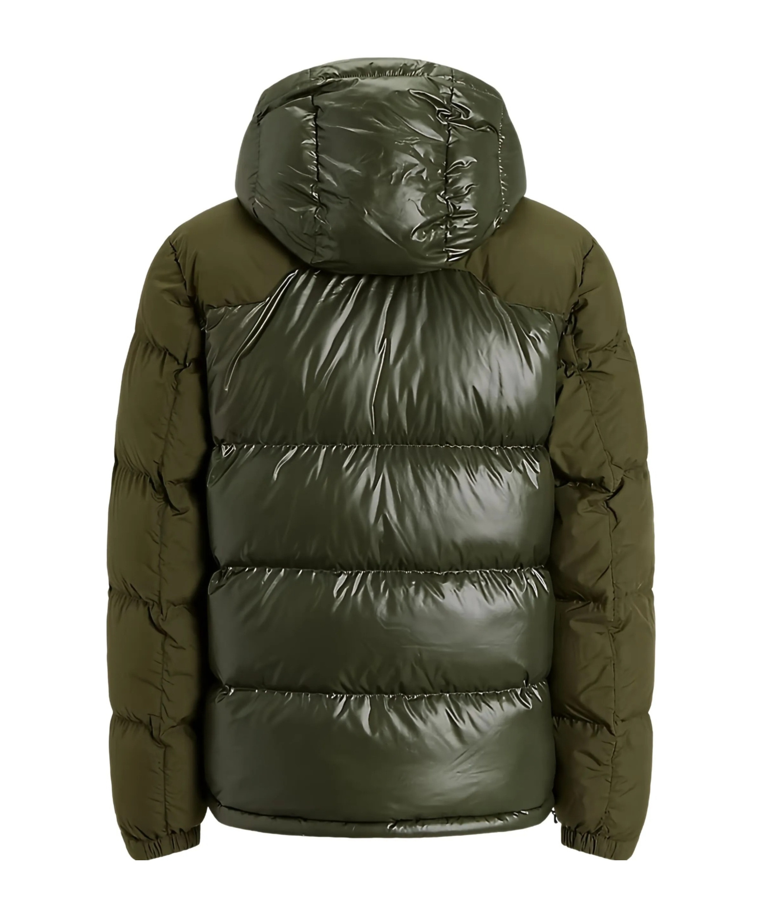 Polo Ralph Lauren Quilted Hooded Coat Chest Pocket In Green