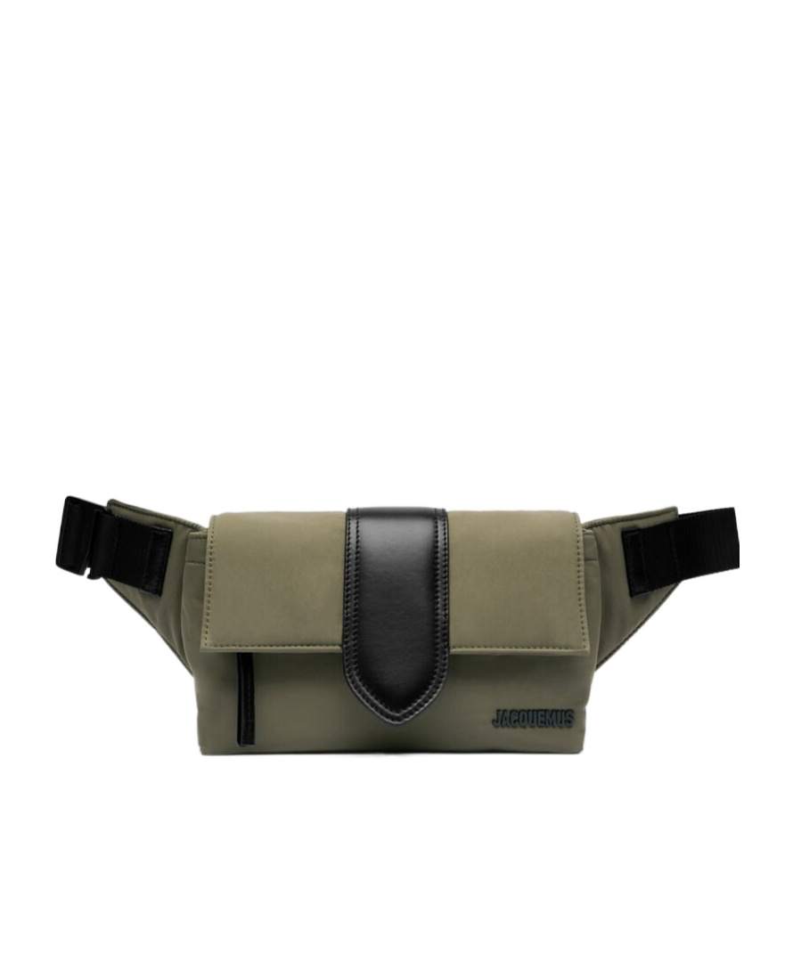 Jacquemus La Banane Bambino Cotton Belt Bag In Green