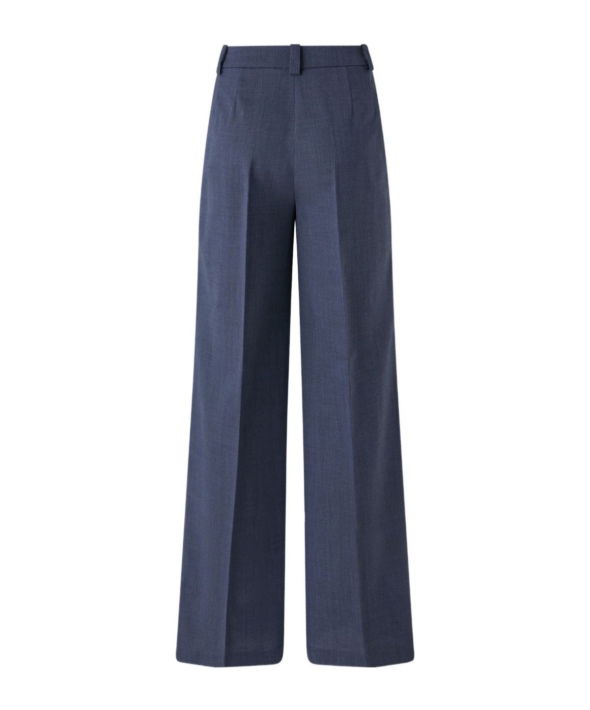 Pinko Blue Pants With Belt Loops In Wool Woman In Blue