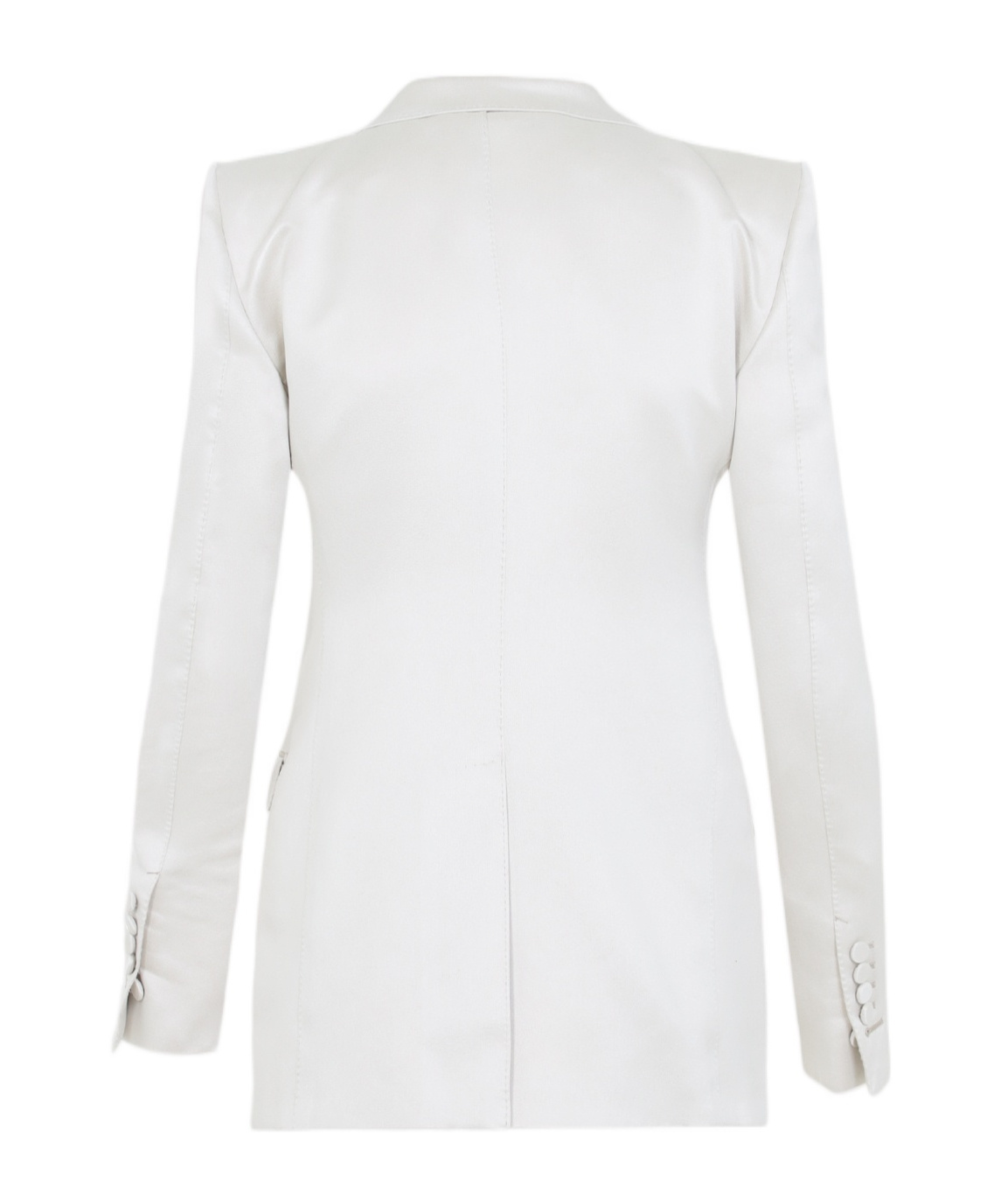 Tom Ford Tailored Jacket With Notched Lapels And Pockets In White