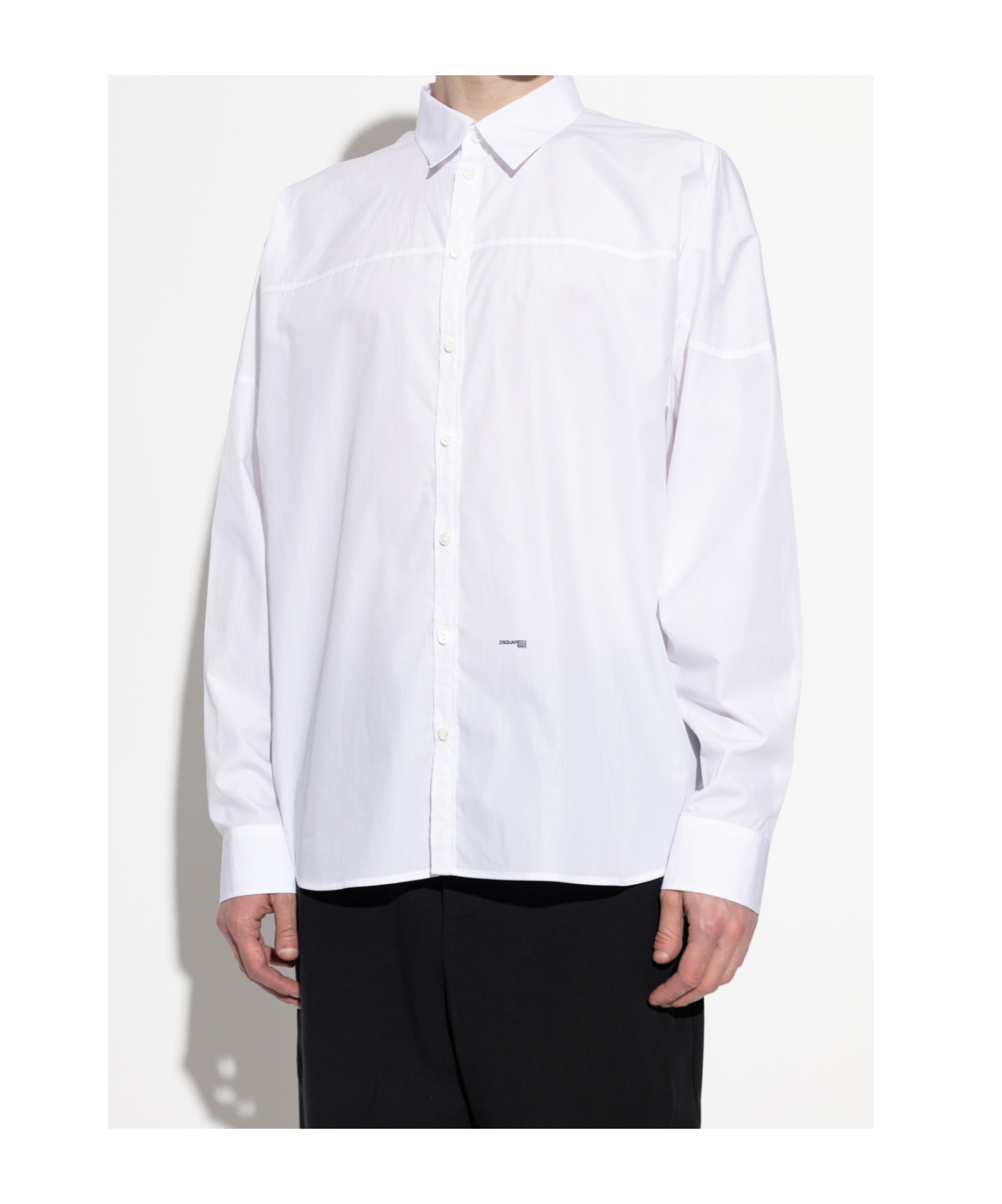 Dsquared2 Panelled Shirt In White