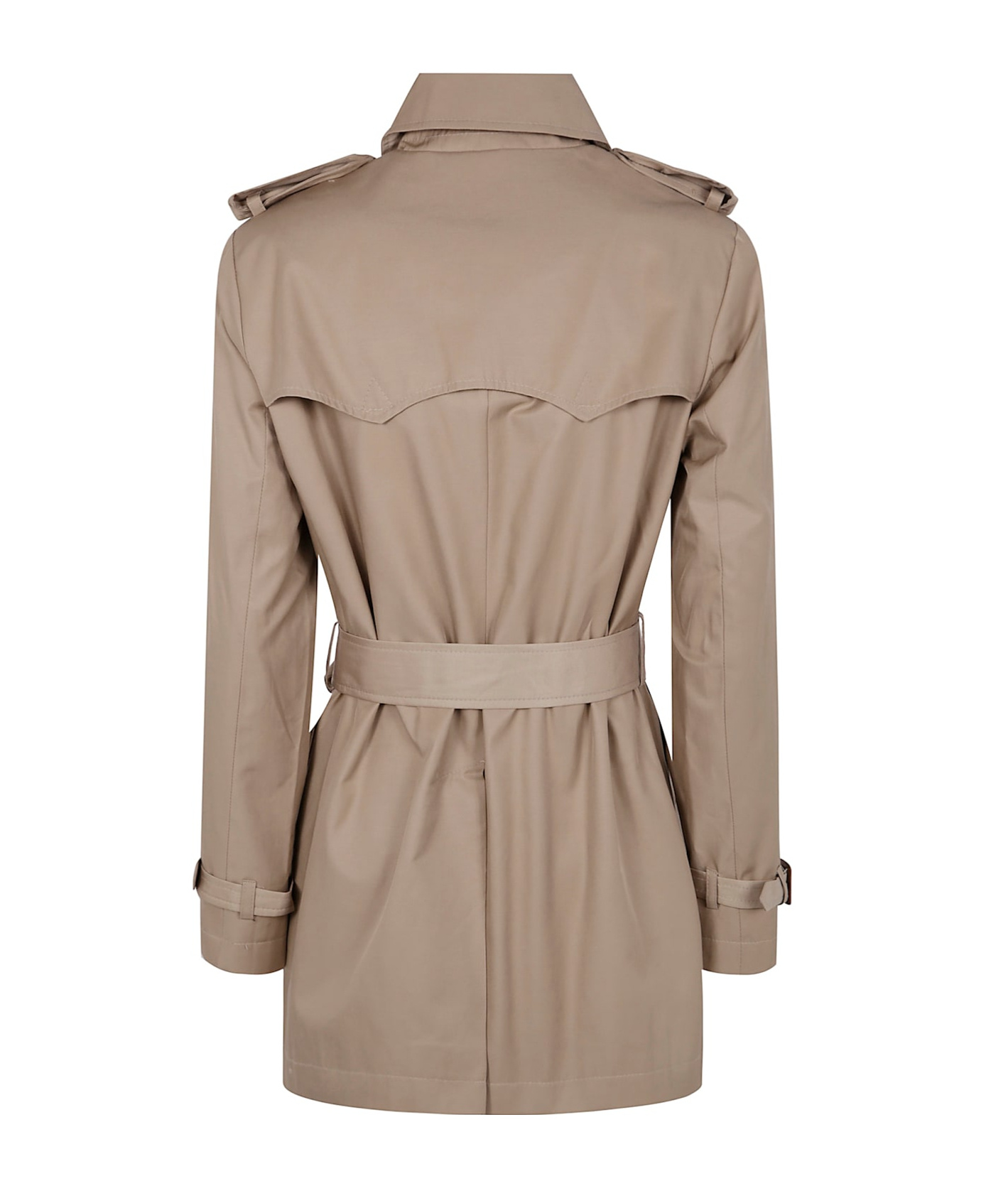 Polo Ralph Lauren Double Breast Belt Rn 38 Lined Coat In Nude