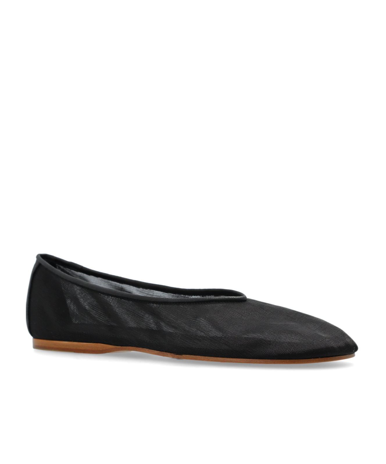 Shop Forte Forte Round Head Ballet Shoes In Black