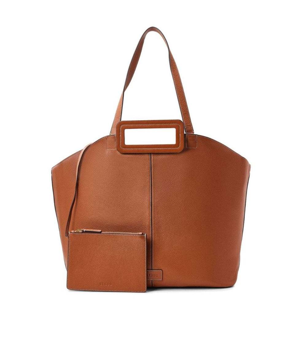 Staud Logo-appliqu� Tote Bag In Brown