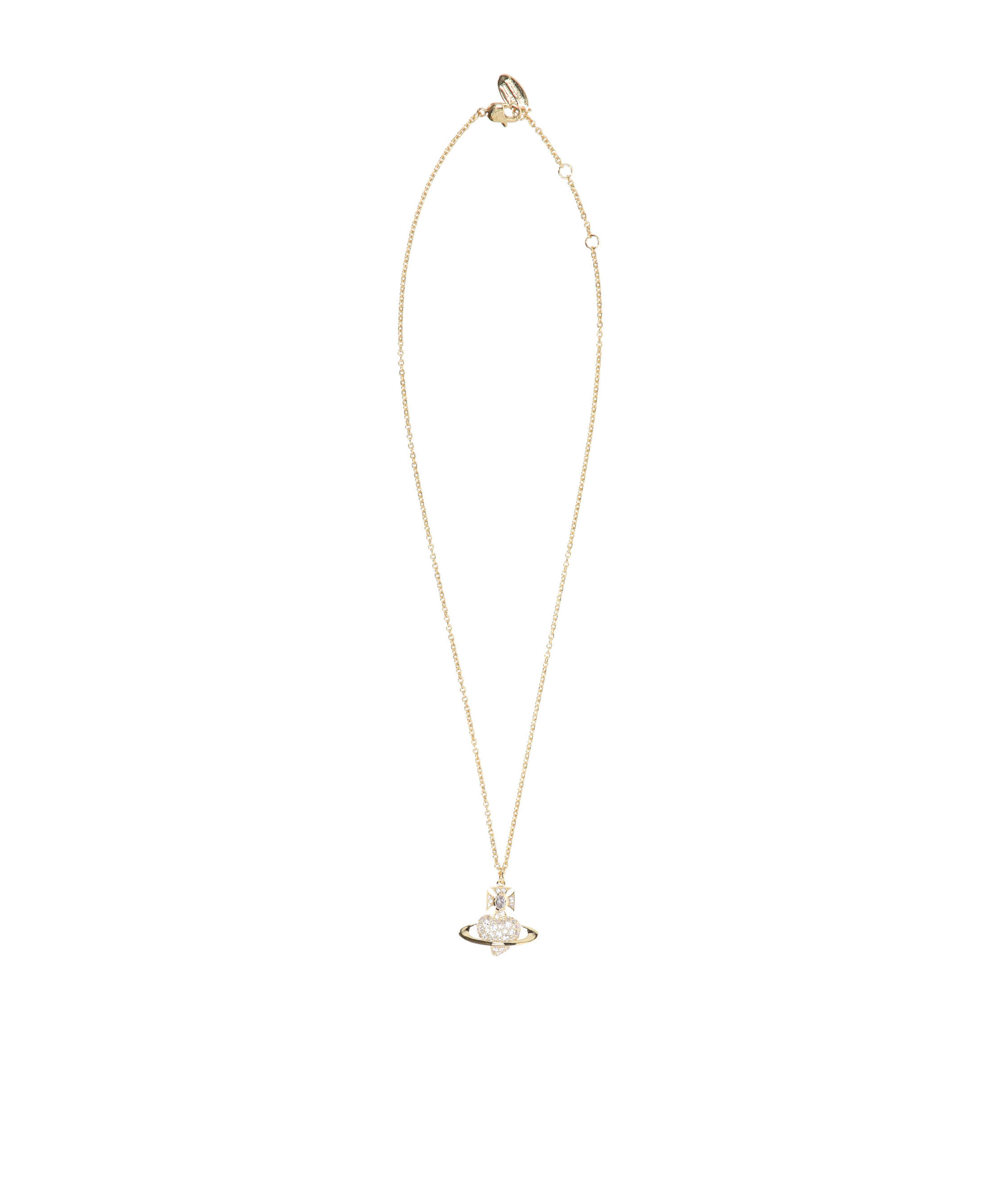 Vivienne Westwood Agnatha Bas Relief Pendant Necklace In Brown