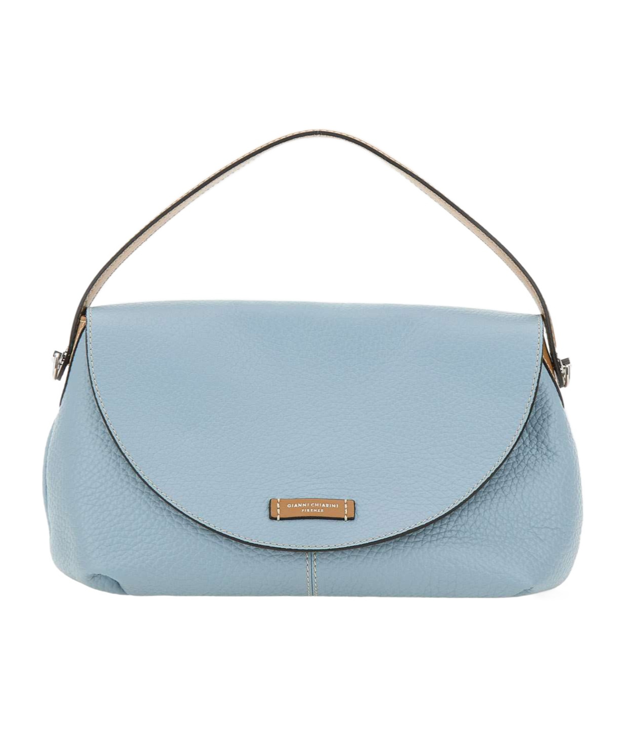 Gianni Chiarini Alessandra Foldover-top Tote Bag In Blue