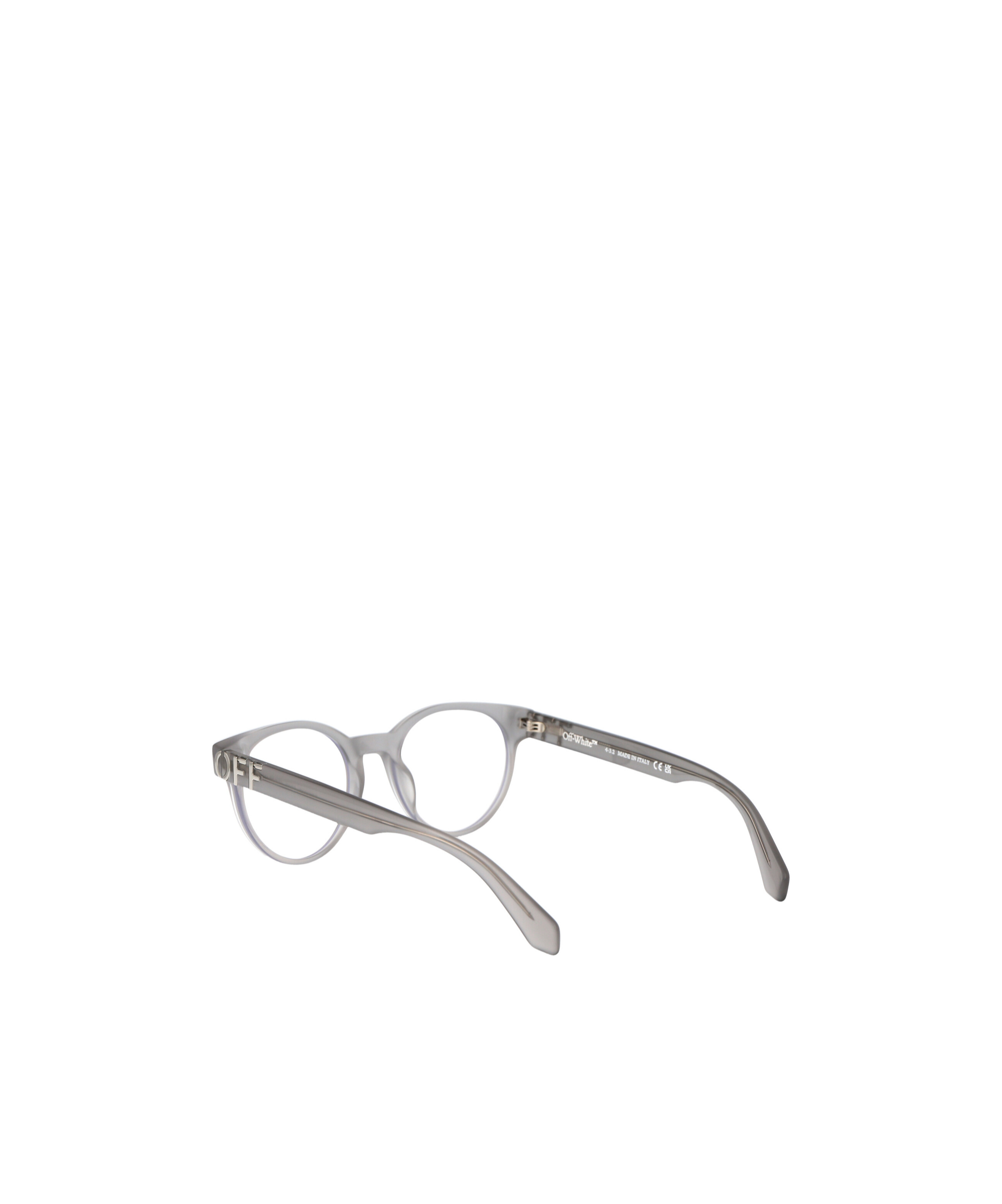 Off-white Round Frame Glasses In Gray