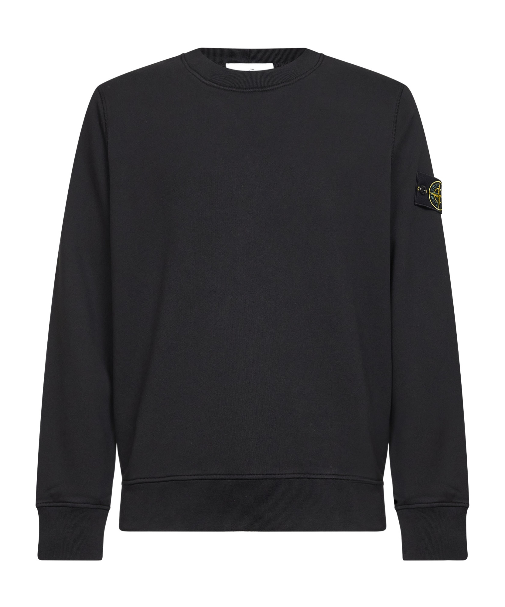 Stone Island Long-sleeved Sweatshirt In Black