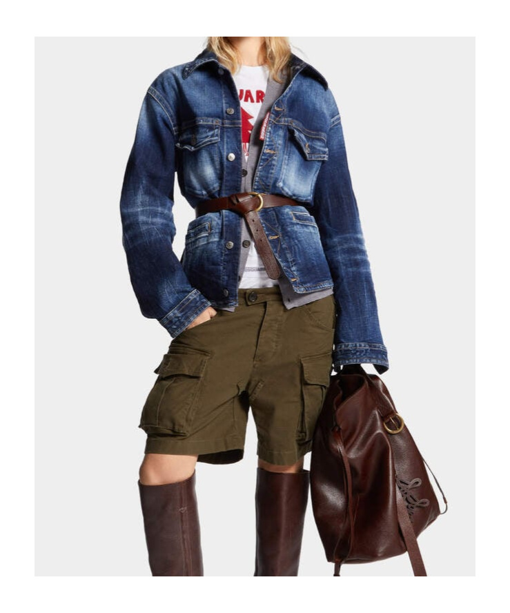 Dsquared2 Dsquared 9 To 5 Jean Shirt In Blue