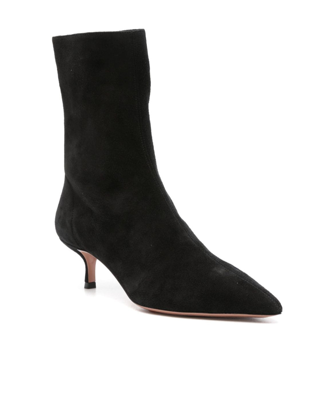 Aquazzura Montmartre 50 Suede Ankle Boots In Black