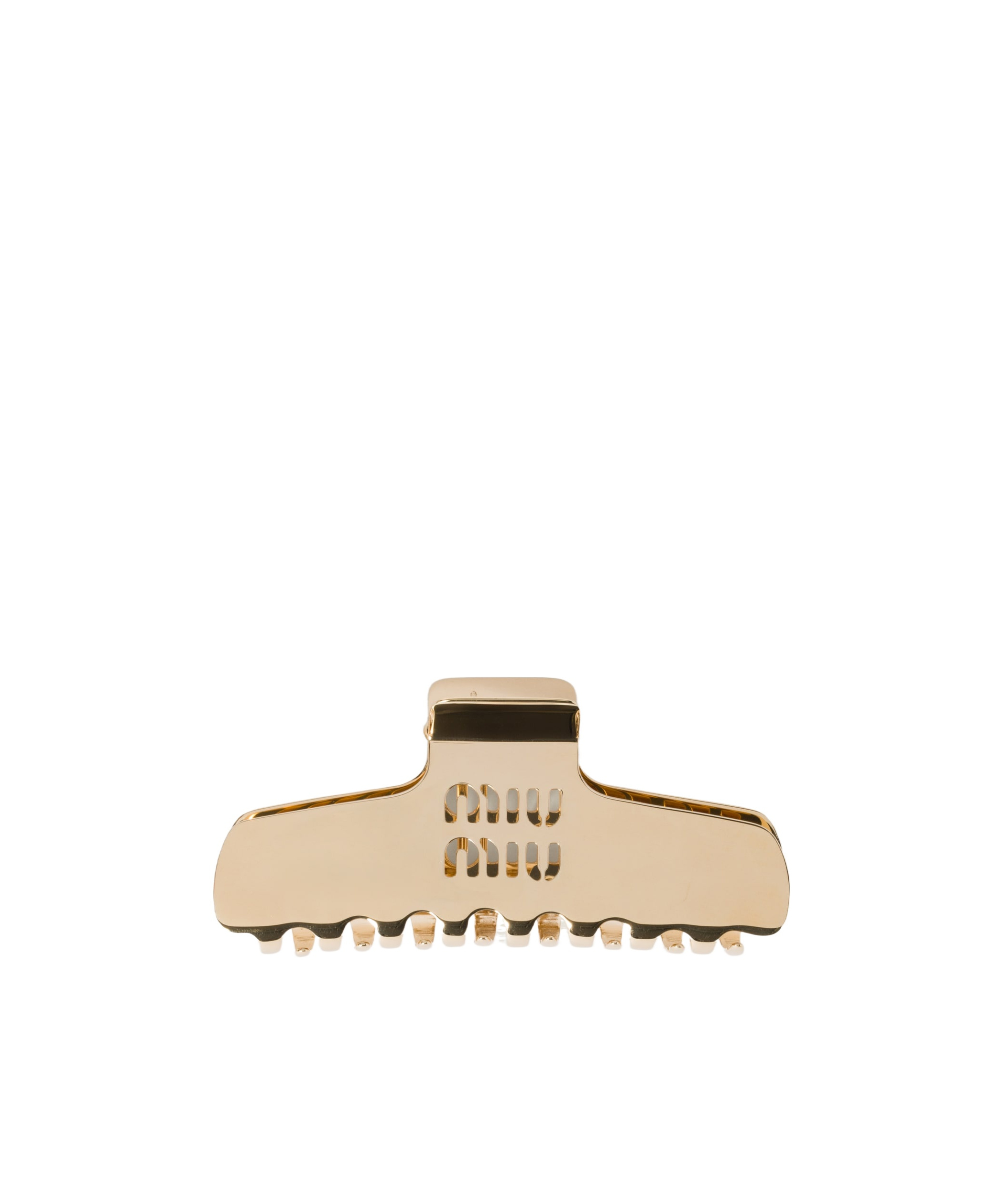 Miu Miu Metal Claw Clip In Yellow