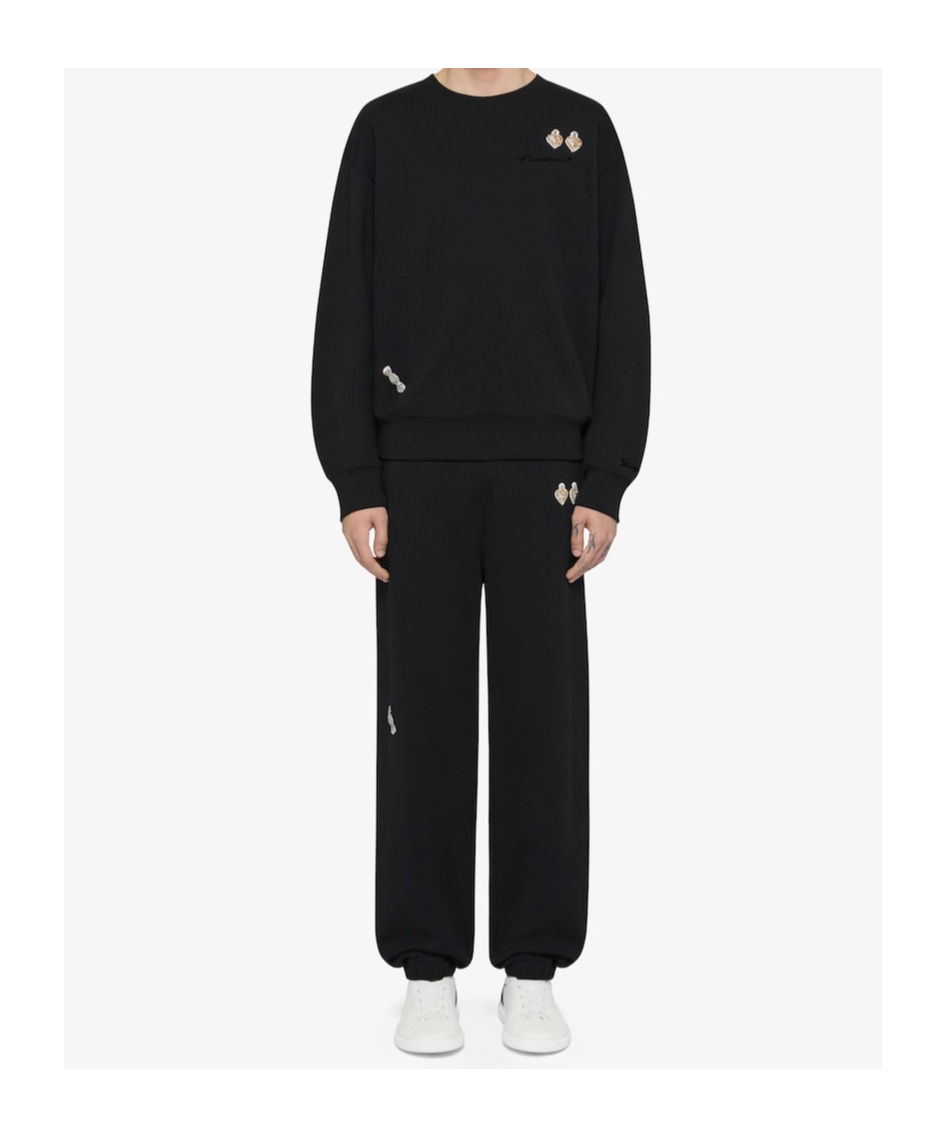 Givenchy Black Cotton Patches Sweatshirt In Black