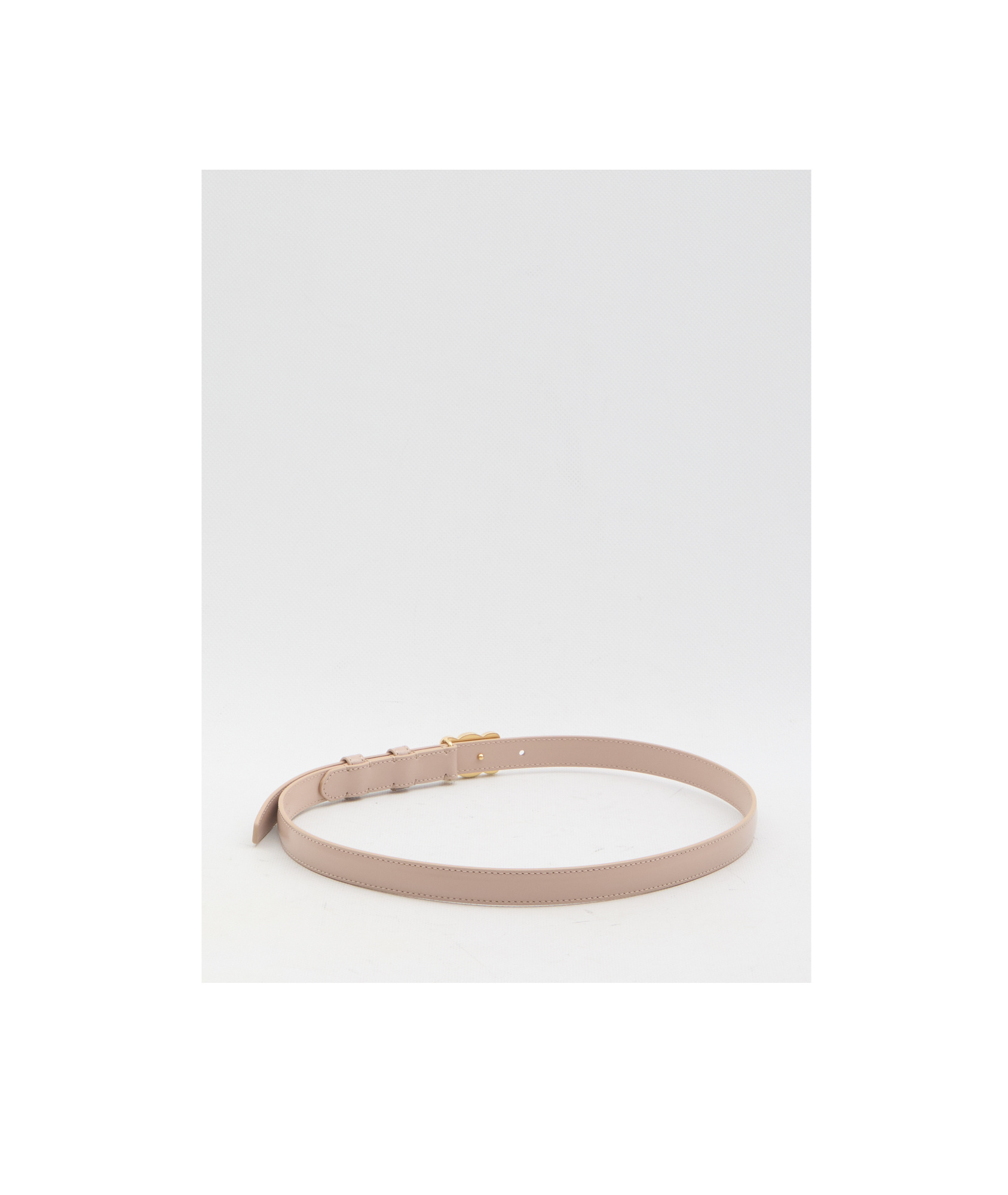 Celine Triomphe Taurillon Belt In Nude