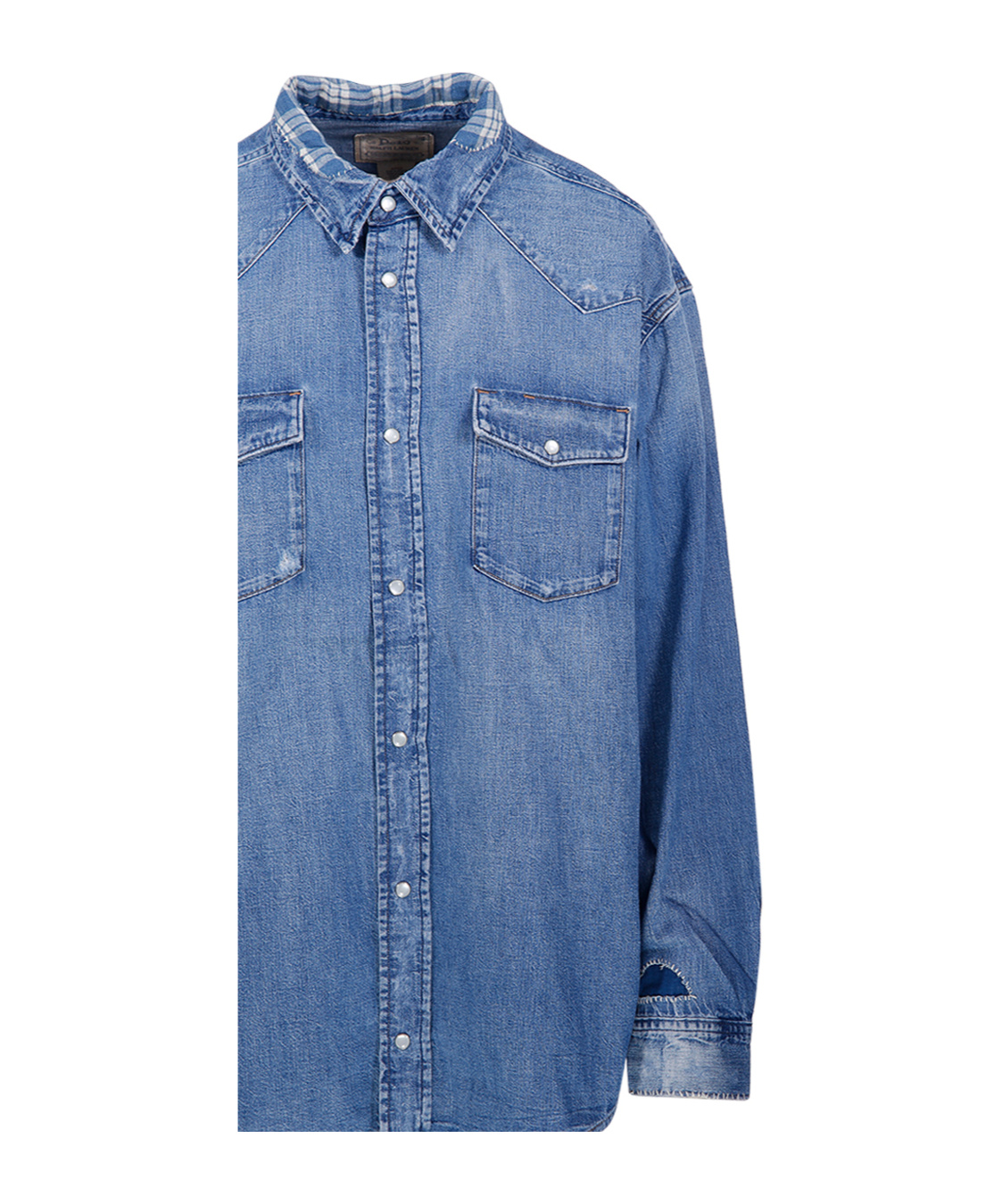 Shop Polo Ralph Lauren Long-sleeved Shirt In Blue