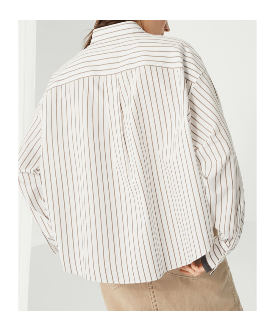 Brunello Cucinelli Shirt With Monili In White