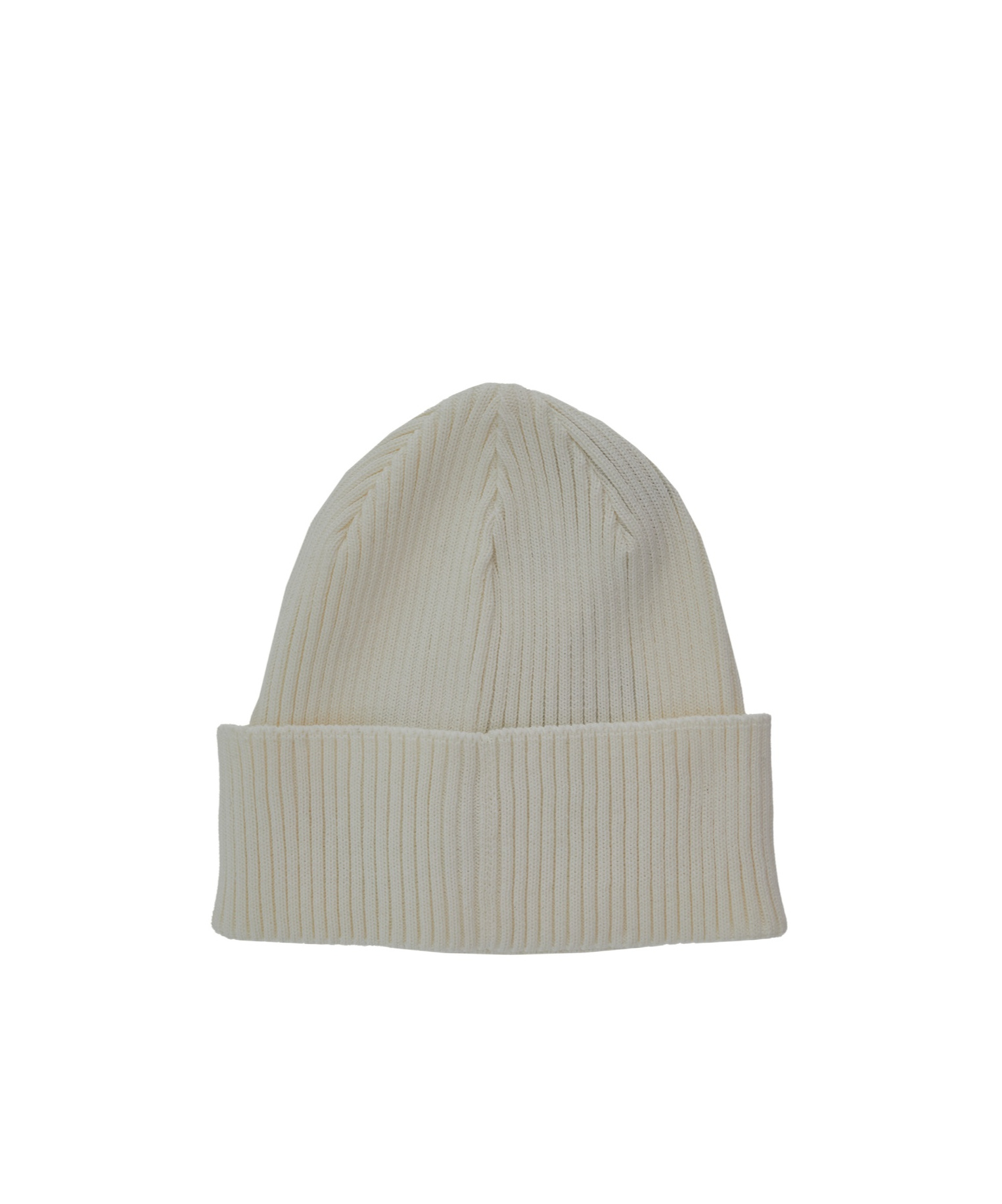Shop C.p. Company Knitted Hat With Rolled Brim In Gray
