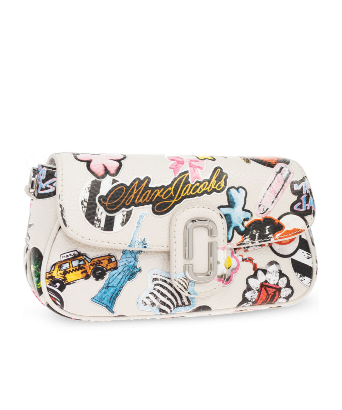 Marc Jacobs Multicolour Small Shoulder Bag In White