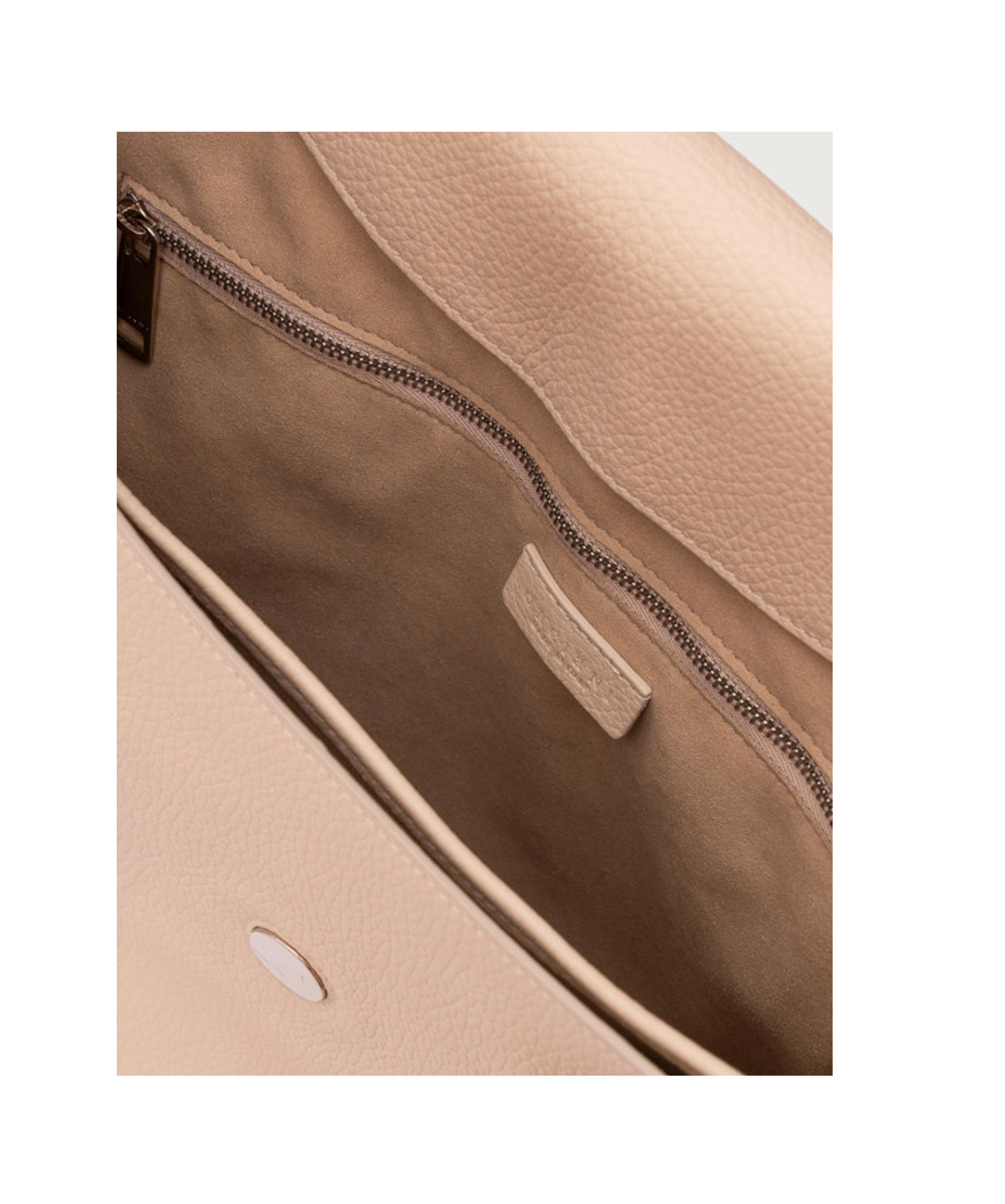 Orciani Flap Shoulder Bag In Nude