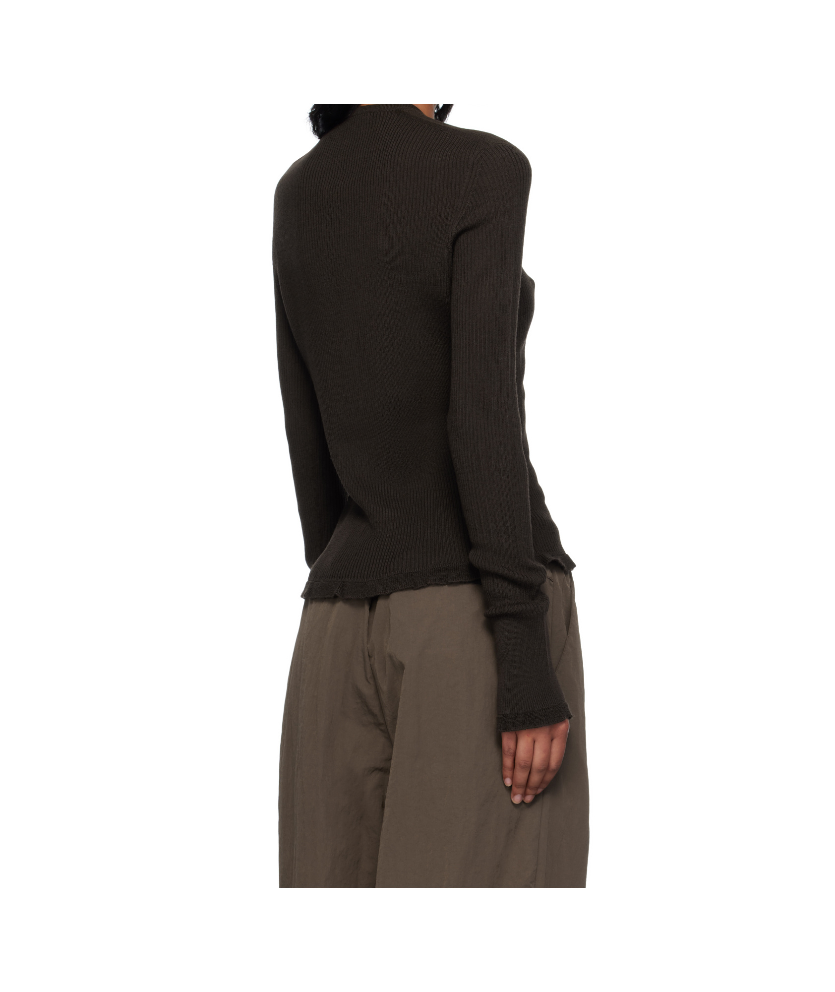 Cecilie Bahnsen Long-sleeved Cardigan In Black