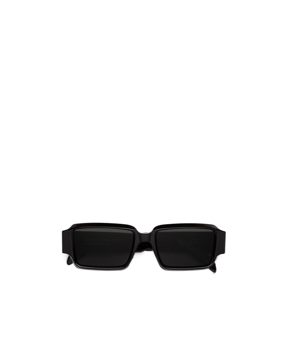 Retrosuperfuture Rectangular Frame Sunglasses In Black